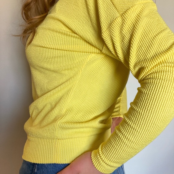 Anthropologie Yellow Pullover Top - Picture 10 of 11